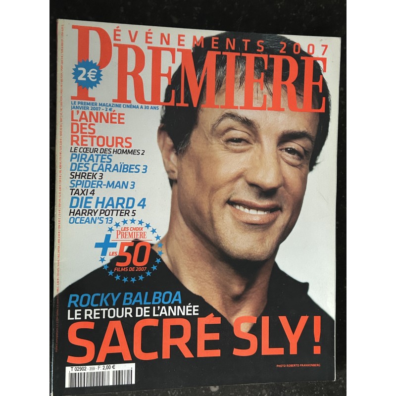 PREMIERE 359 2007 01 Sylvester Stallone - Laetitia Casta - L'année des retours