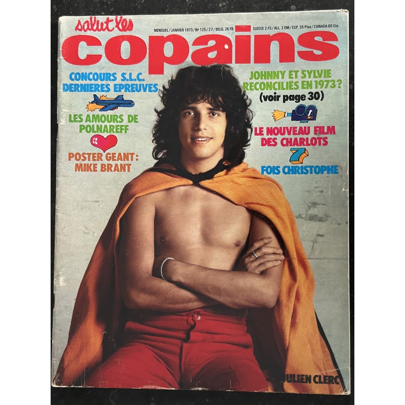 Salut les Copains N° 125 01 1973 POLNAREFF JOHNNY & SYLVIE CHRISTOPHE
