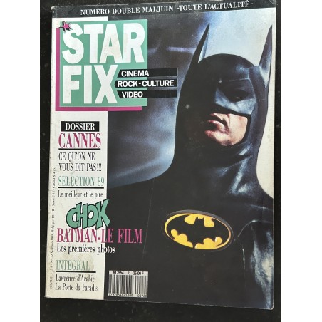 STARFIX 072  n° 72  - 1989 -  BATMAN  Lawrence d'Arabie Cannes 89