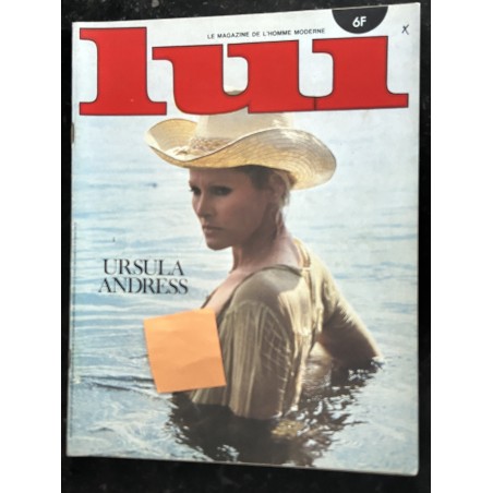 LUI 144 JANVIER 1976 INTERVIEW LEO FERRE COVER URSULA ANDRESS ENTIEREMENT NUE ROUSSE NUDES PIN-UP ASLAN