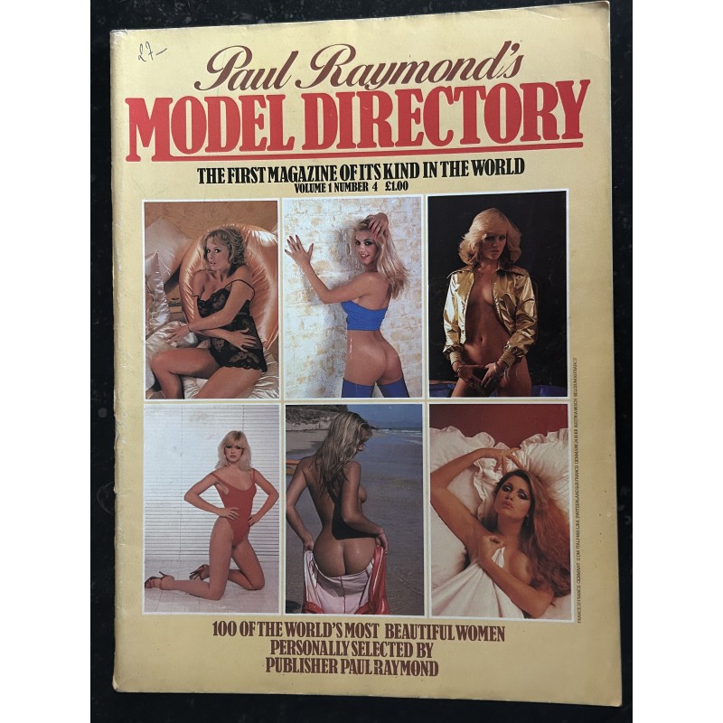 MODEL DIRECTORY Vol. 1 N° 4 june 1980 PAUL RAYMOND'S 100 of the world's most beautiful women 94 pages