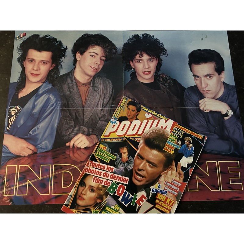 PODIUM HIT 171 mai 1986 David BOWIE George Michael Elton John MADONNA + Poster INDOCHINE