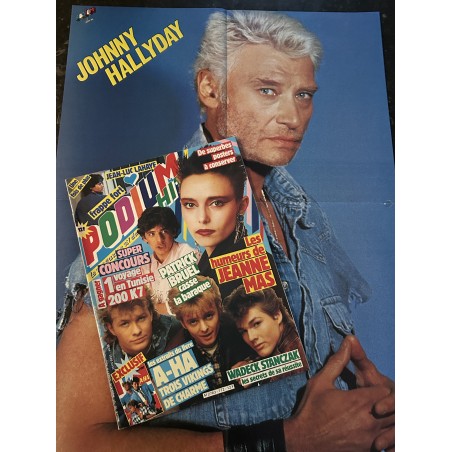 PODIUM HIT 172 juin 1986 Jeanne MAS Patrick BRUEL A-HA Wadeck STANCZAK