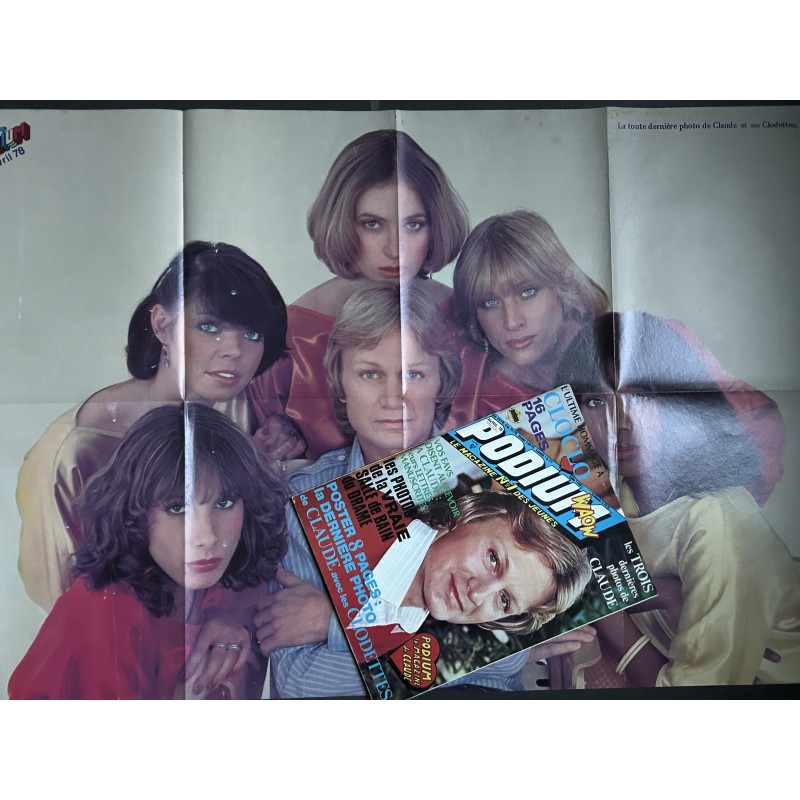 PODIUM n° 74 Claude FRANCOIS & Clodettes - Ultime hommage à CLOCLO - Posters voir détail - 1978 04
