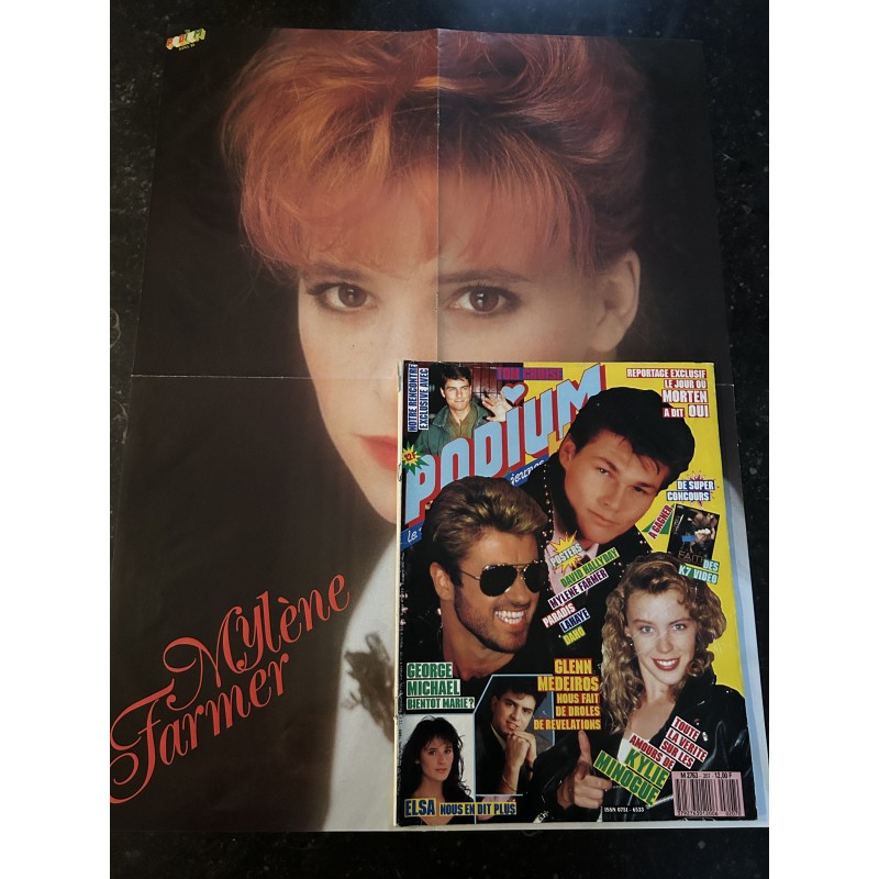 PODIUM HIT 207 1989 04 Elsa George Michael Kylie Minogue Mylène Farer Vanessa Paradis
