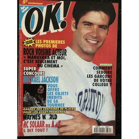 OK ! âge tendre 872 septembre 1992 Roch Voisine Michael Jackson Mc Solaar de A à Z