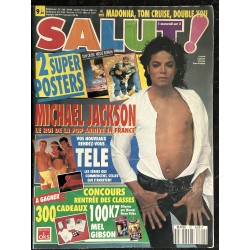 SALUT ! 126 1992 09 Michael Jackson Madonna Tom Cruise Mel Gibson David Hallyday  + posters Tom Cruise