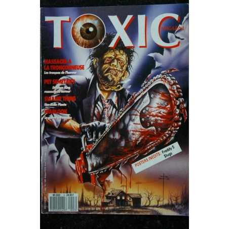 TOXIC n°  3 - Massacre à la tronçonneuse - Pet semetary - Swamp Thing - Warlook 52 pages - 1989 08