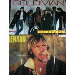 POSTERS MAGAZINE 13 1985 Renaud Jean-Jacques GOldman Charlotte Gainsbourg - Eros Ramazzotti C. Jerome