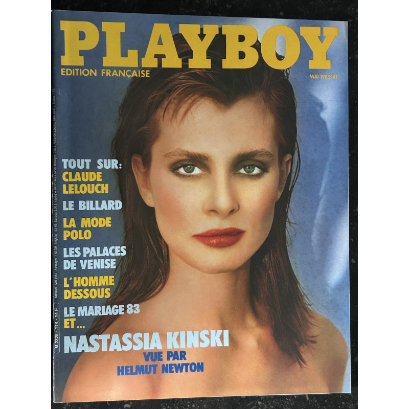 PLAYBOY 114 MAI 1983 CLAUDE LELOUCH NASTASSIA KINSKIHELMUT NEWTON  MRS GEORGIE 81