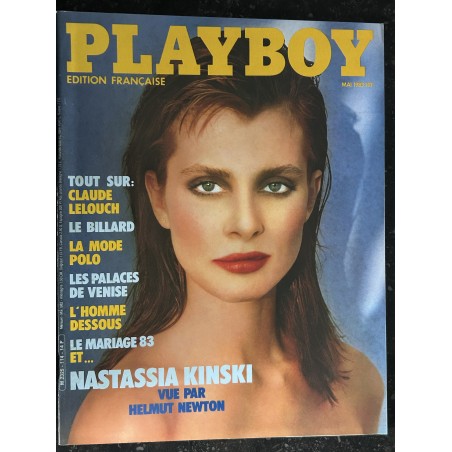 PLAYBOY 114 MAI 1983 CLAUDE LELOUCH NASTASSIA KINSKIHELMUT NEWTON  MRS GEORGIE 81