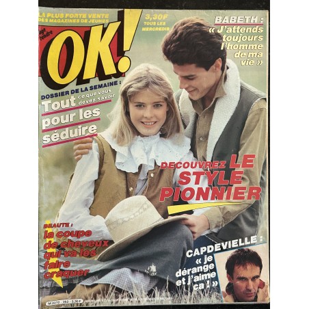 OK ! âge tendre 353 Octobre 1982 Toto Marie-Joëlle Jardine Capdevielle Babeth