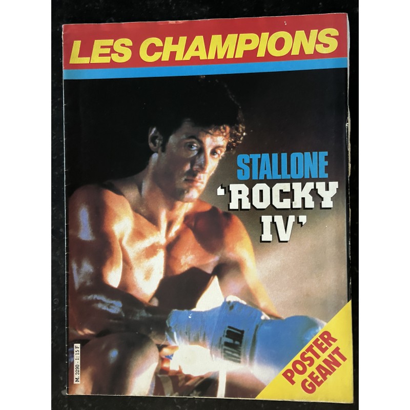 LE POSTER GEANT n° 1 1986 Sylvester Stallone Rocky IV - Les Champions