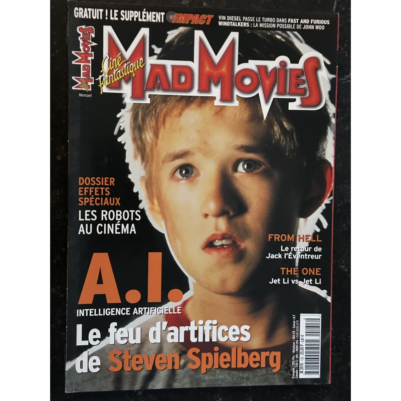 Ciné Fantastique MAD MOVIES n°135 A.I. Steven Spielberg Les Robots au cinéma From Hell The One