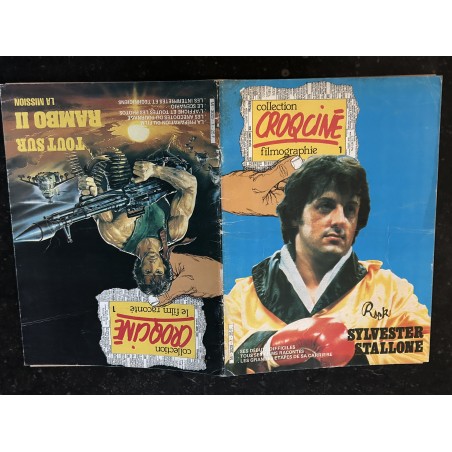 Croq'Ciné 1 1985 Sylverster Stallone Tout sur Rambo II film raconté Rocky 68 pages