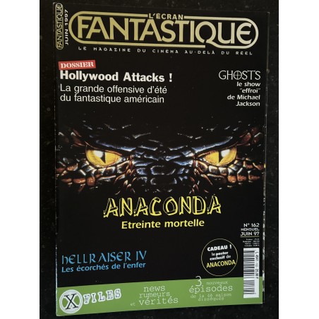 L'écran fantastique n°162 1997 Anaconda Hellraiser IV Ghosts MIchael Jackson Hollywood Attacks Fantastique américain