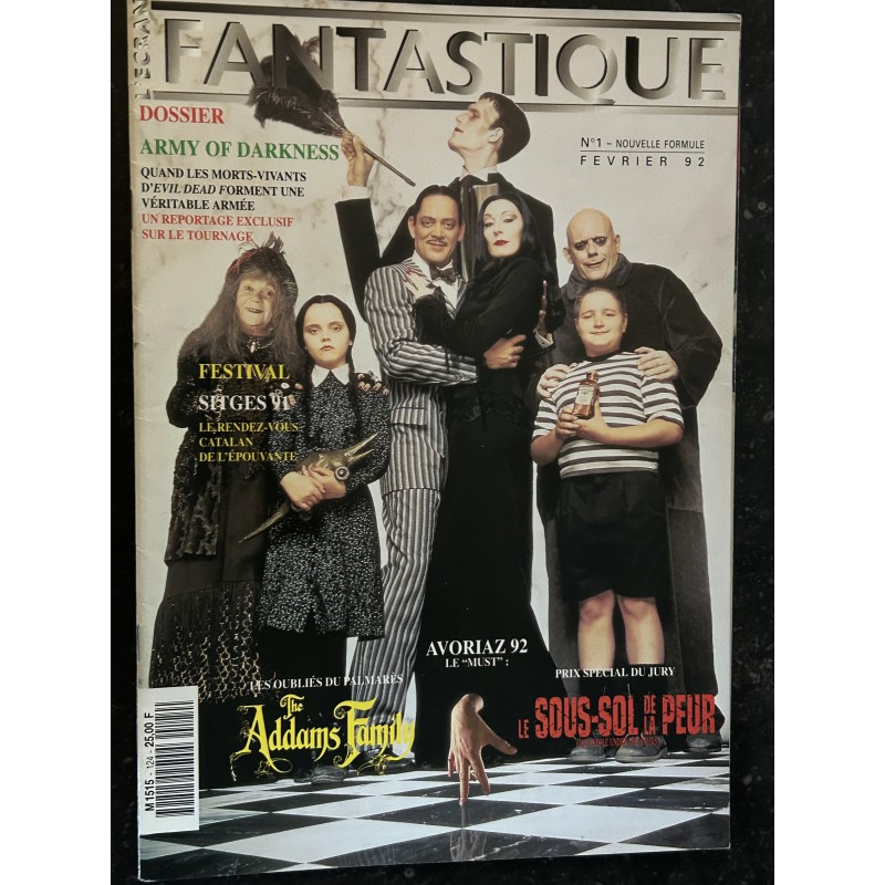 L'écran fantastique n° 124 19923 The Addams Family Army of Darkness Le sous-sol de la peur