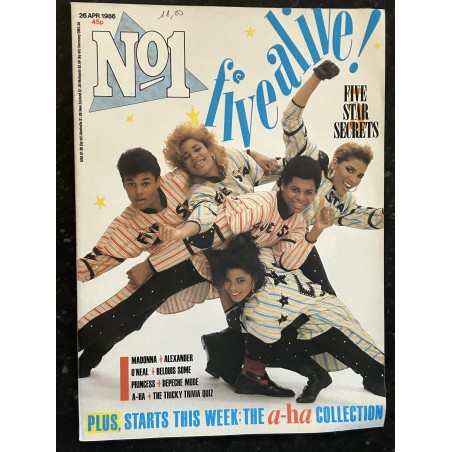 N°1 April 1986 Five Star Secrets Madonna Alexander O'Neal Depeche Mode + Poster A-Ha