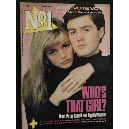 N°1 NOV 9 1985 Patsy Kensit & Eighth Wonder Eurythmics + Poster A-HA Morten