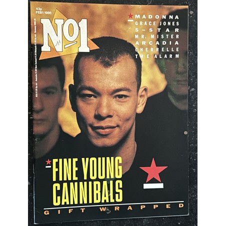 N°1 FEB 1 1986 Fine young Cannibals Madonna Grace Jones + Poster Annie Lennox