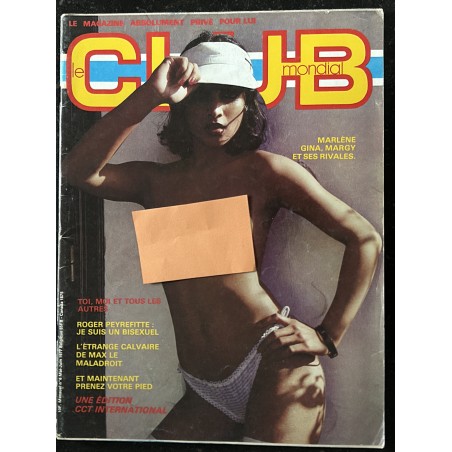 CLUB mondial  06  N° 6   1977  MARLENE   GINA   MARGY   SHARON   AGNETA   NADINE   Déshabillez moi