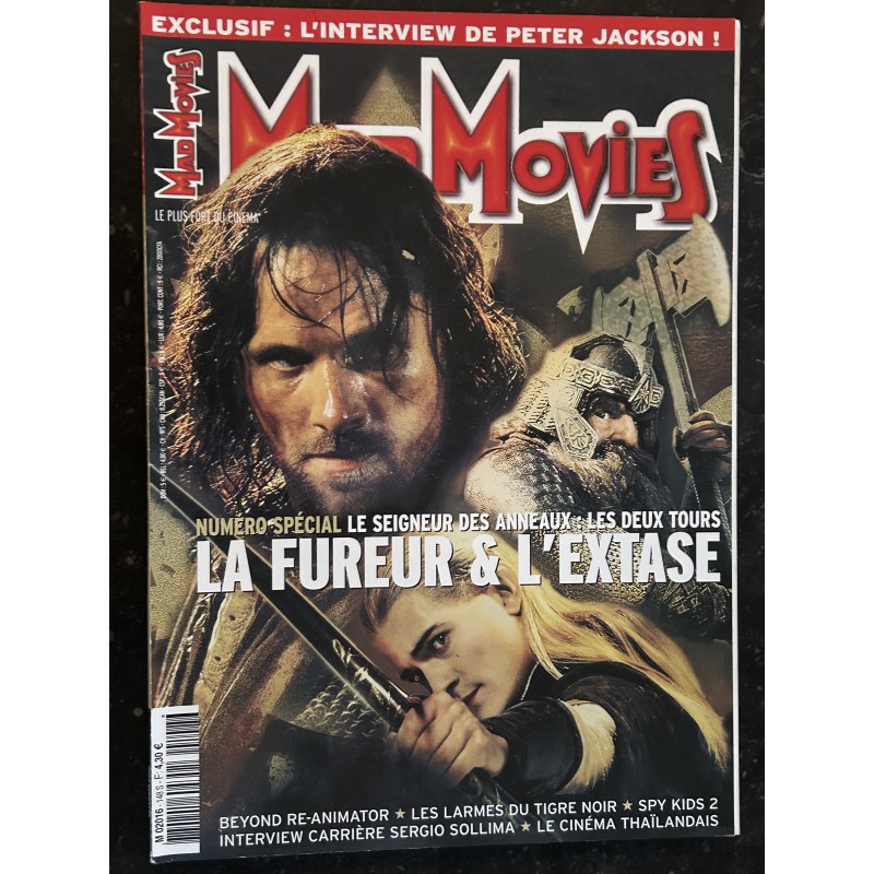 Ciné Fantastique MAD MOVIES  n°148 Le Seigneur des Anneaux les 2 tours Numéro Spécial