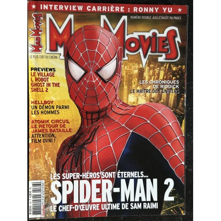 MAD MOVIES n° 166 2004 Spider-man 2 Sam Raimi Hellboy le Maître de l'univers