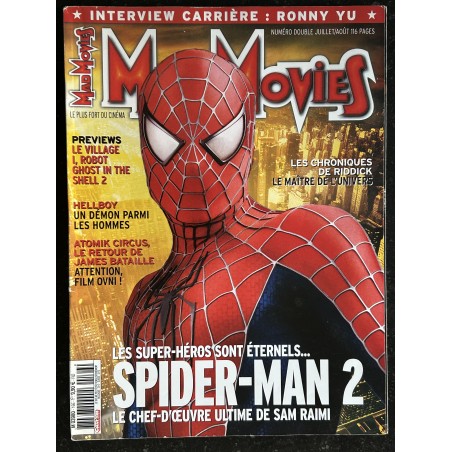 MAD MOVIES n° 166 2004 Spider-man 2 Sam Raimi Hellboy le Maître de l'univers