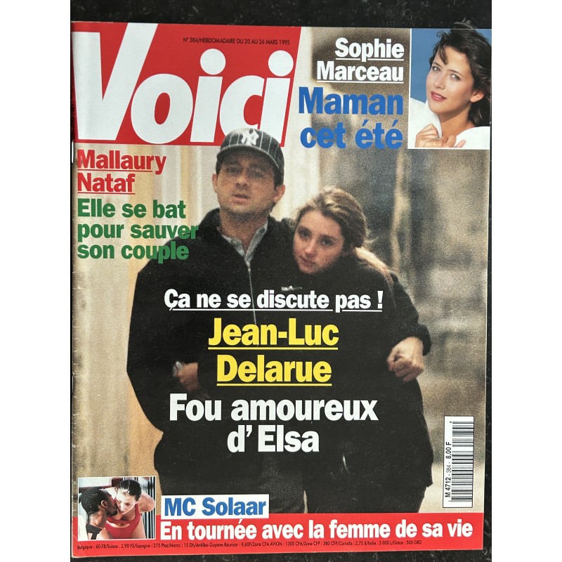 VOICI 396 1995 Jean-Luc Delarue Sophie Marceau Mallaury Nataf MC Solaar