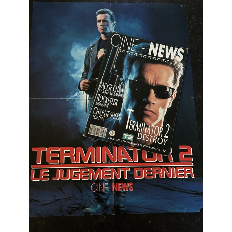 Ciné-News 33 novembre 1991 Terminator 2 Arnold Schwarzenegger Rocketeer Charlie Sheen Jackie Chan