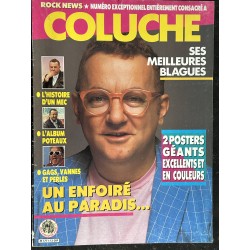 ROCK NEWS 1986 06 n° 12 N° exceptionnel Coluche Hommage Un enfoiré au paradis 48 pages + Posters