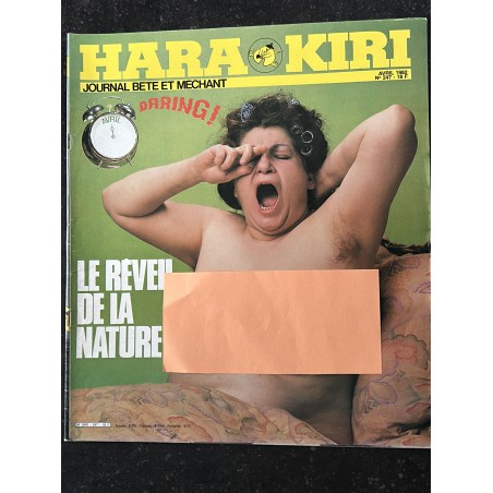 HARA KIRI 247 AVRIL 1982 JEAN-PIERRE GAILLET JEAN-MARIE BIGAN DANIEL FUCHS REISER GEBE WILLEM CABU