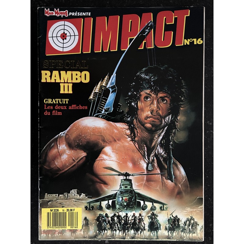 MAD MOVIES IMPACT 16 1988 RAMBO III SYLVESTER STALLONE JEAN-CLAUDE VAN DAMME CYBORG HOMEBOY