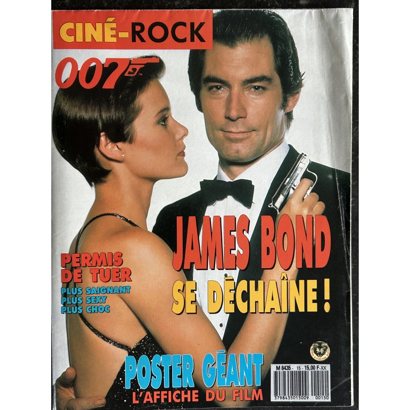 CINE-ROCK 15 - 1989 POSTER GEANT 007 James Bond Permis de tuer L' Affiche du film