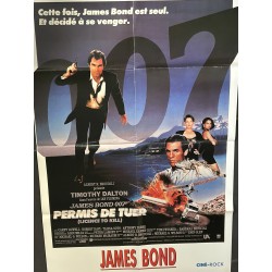 CINE-ROCK 15 - 1989 POSTER GEANT 007 James Bond Permis de tuer L' Affiche du film