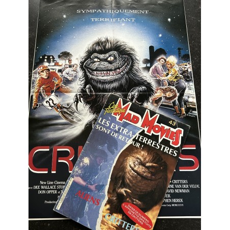 Ciné Fantastique MAD MOVIES  n° 43 - 1986 - Les extra-terrestres sont de retour ALIENS + Affiche CRITTERS