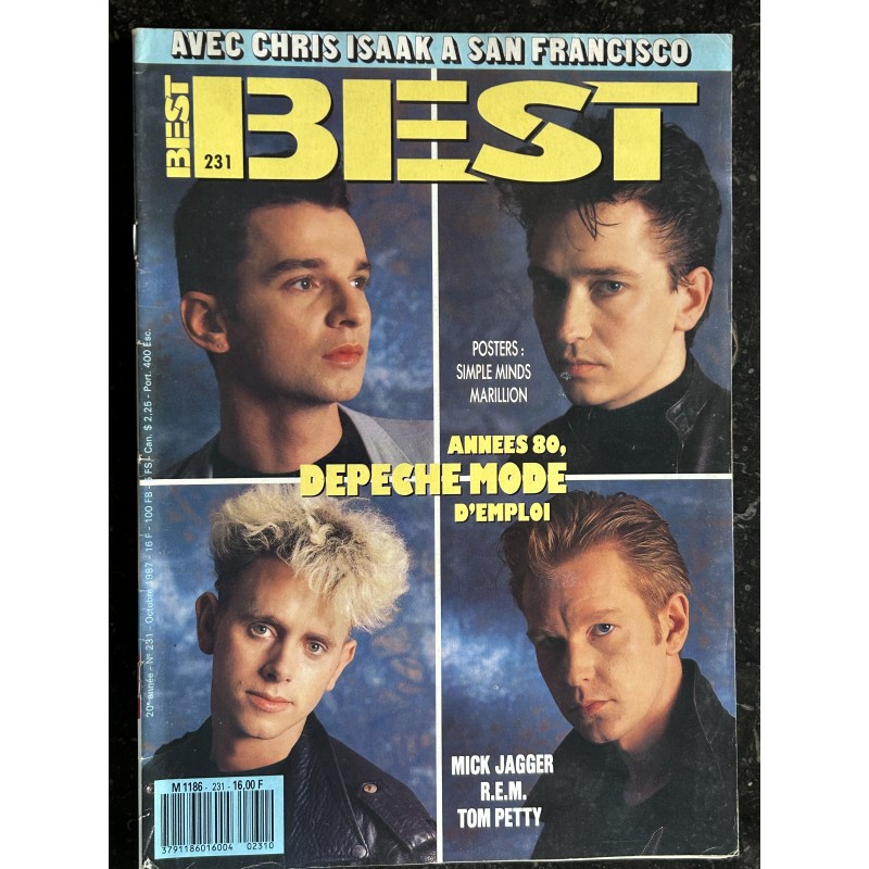BEST 231 OCTOBRE 1987 COVER DEPECHE MODE MICK JAGGER OH! KITTY