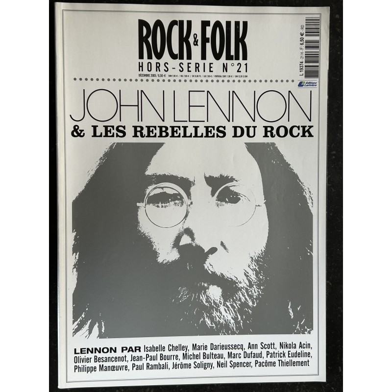 ROCK & FOLK HS N° 21 John Lennon - Les Rebelles du Rock - 130 pages