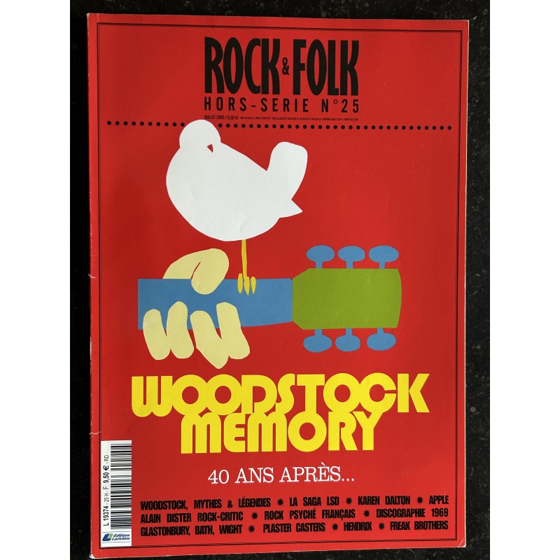 ROCK & FOLK HS N° 25 Woodstock Memory - 40 Ans après - 132 pages