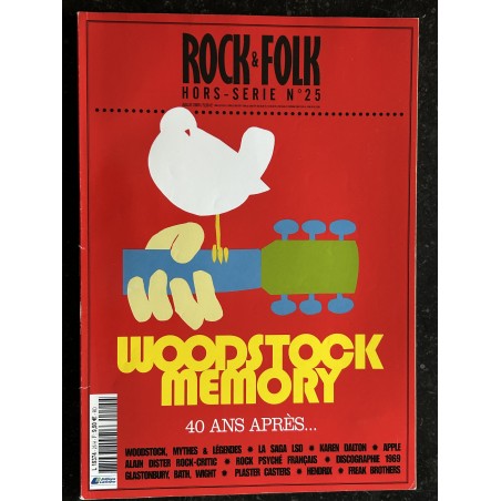 ROCK & FOLK HS N° 25 Woodstock Memory - 40 Ans après - 132 pages