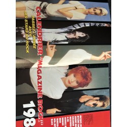 MAGAZINE ROCK Calendrier 1989 Madonna Mylène Farmer George Michael A-HA Vanessa Paradis Michael Jackson