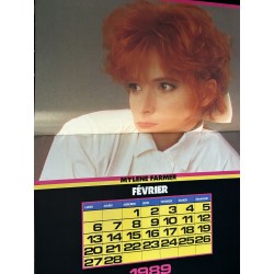 MAGAZINE ROCK Calendrier 1989 Madonna Mylène Farmer George Michael A-HA Vanessa Paradis Michael Jackson
