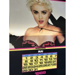 MAGAZINE ROCK Calendrier 1989 Madonna Mylène Farmer George Michael A-HA Vanessa Paradis Michael Jackson