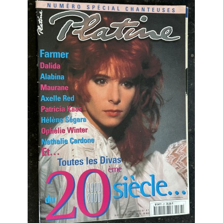 Platine 67 - janvier 2000 - Toutes les Divas Mylène Farmer Dalida Patricia Kaas Axelle Red Ophélie Winter