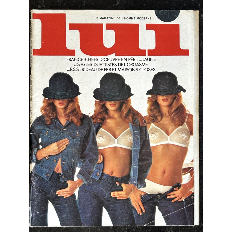 LUI 120 JANVIER 1974 HUGH M. HEFNER DUTRONC EROTIC ADULT CHARME ANDRE VALMONT NUDE ASLAN 1974