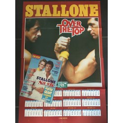 CINE-ROCK 8 1987 SPECIAL SYLVESTER STALLONE Rocky Rambo Cobra + 2 POSTERS GEANTS
