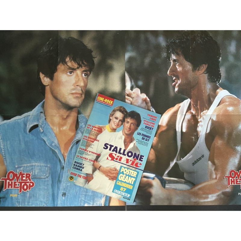 CINE-ROCK 8 1987 SPECIAL SYLVESTER STALLONE Rocky Rambo Cobra + 2 POSTERS GEANTS