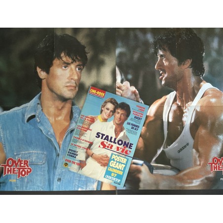 CINE-ROCK 8 1987 SPECIAL SYLVESTER STALLONE Rocky Rambo Cobra + 2 POSTERS GEANTS