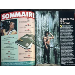CINE-ROCK 8 1987 SPECIAL SYLVESTER STALLONE Rocky Rambo Cobra + 2 POSTERS GEANTS