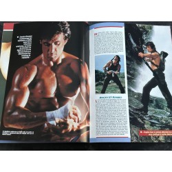 CINE-ROCK 8 1987 SPECIAL SYLVESTER STALLONE Rocky Rambo Cobra + 2 POSTERS GEANTS